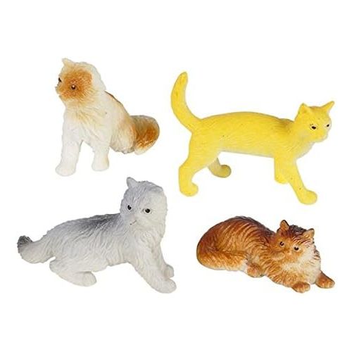  Rhode Island Novelty 12 Assorted Cats (2.5-inch PVC)