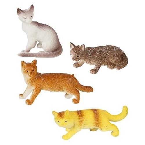  Rhode Island Novelty 12 Assorted Cats (2.5-inch PVC)
