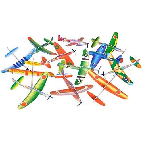  [아마존베스트]Rhode Island Novelty Foam 8 Flying Glider Planes | 48 Piece Assortment