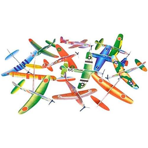  Rhode Island Novelty 8 Inch Flying Glider Plane Set of 12