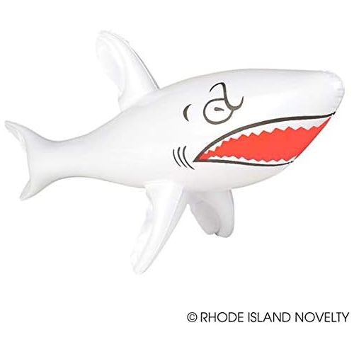  Rhode Island Novelty 24 Inch Shark Inflates, Set of 6 Assorted