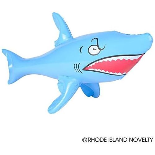  Rhode Island Novelty 24 Inch Shark Inflates, Set of 6 Assorted