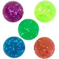 Rhode Island Novelty 27mm 1 Inch Glitter Bouncy Balls, 144 Balls