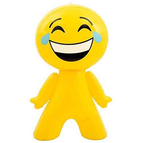  할로윈 용품Rhode Island Novelty 27 Inflatable Laughing Tear Eyes Emoji Emote Face Man Decoration