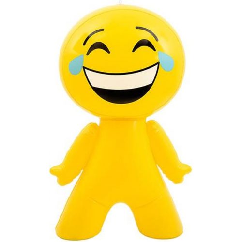  할로윈 용품Rhode Island Novelty 27 Inflatable Laughing Tear Eyes Emoji Emote Face Man Decoration