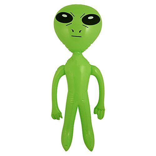  할로윈 용품Rhode Island Novelty 2 Green Inflatable Martian Alien Prop Toy Decoration