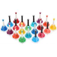 Rhythm Band RB117EX KidsPlay 20-note Combined Hand/Desk Bell Set