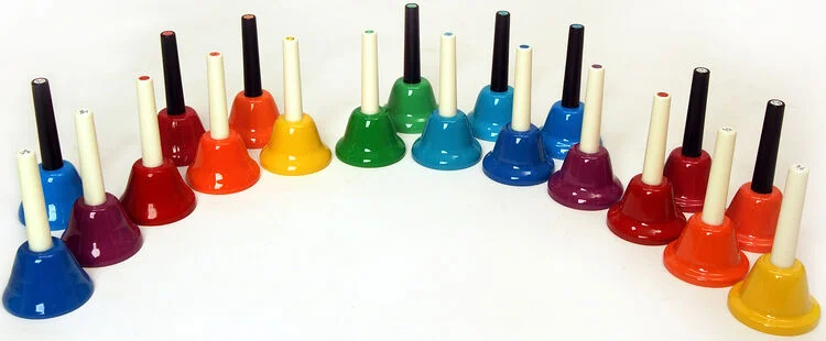  Rhythm Band RB118EX KidsPlay 20-note Handbell Set