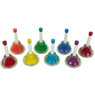 Rhythm Band RB107 KidsPlay 8-note Combined Hand/Desk Bell Set