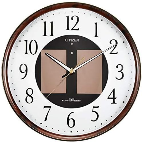 Rhythm Clock CITIZEN ( Citizen ) wall clock Eco Life M807 radio clock solar power Eco Mark 4MY807-023