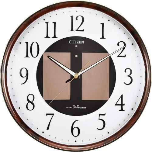  Rhythm Clock CITIZEN ( Citizen ) wall clock Eco Life M807 radio clock solar power Eco Mark 4MY807-023