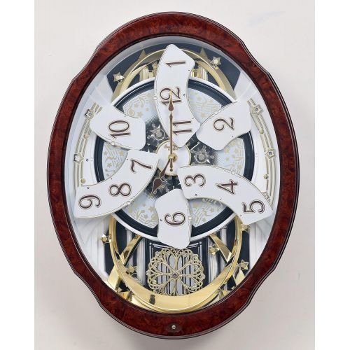  Rhythm Clocks Woodgrain Marvelous Magic Motion Clock