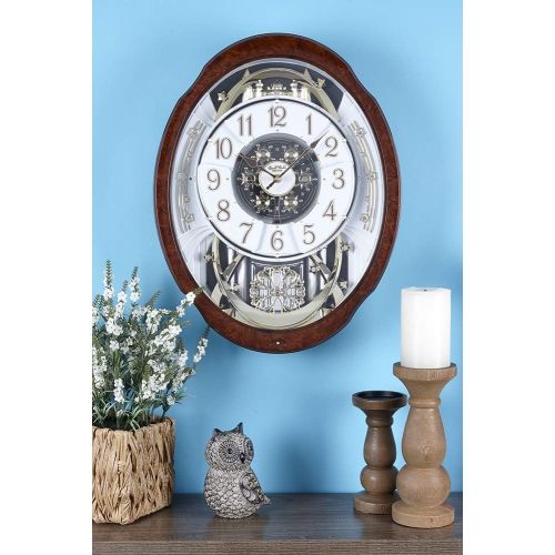  Rhythm Clocks Woodgrain Marvelous Magic Motion Clock