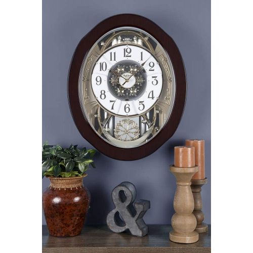  Rhythm Clocks Woodgrain Marvelous Magic Motion Clock