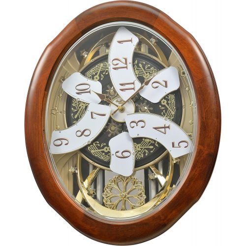  Rhythm Clocks Woodgrain Marvelous Magic Motion Clock