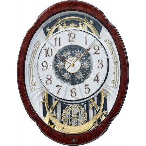  Rhythm Clocks Woodgrain Marvelous Magic Motion Clock