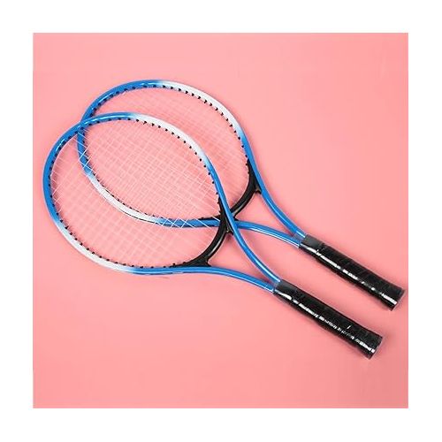  Children Tennis Racket, Iron Alloy Children Tennis Racket Beginner Practice Racquet Accessory with Ball and Carry Bag