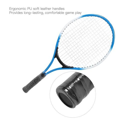  Children Tennis Racket, Iron Alloy Children Tennis Racket Beginner Practice Racquet Accessory with Ball and Carry Bag