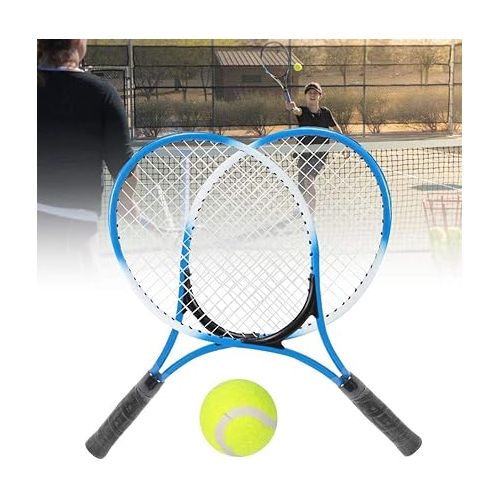  Children Tennis Racket, Iron Alloy Children Tennis Racket Beginner Practice Racquet Accessory with Ball and Carry Bag