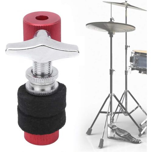  [아마존베스트]RiToEasysports Hi Hat Clutch Red Black High Hat Clutch for Hi-Hat Cymbals Metal Hi-Hat Clutch Stand Drum Set Accessories