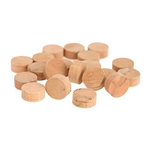  [아마존베스트]RiToEasysports Trumpet Cork Pads, 20 Pieces, 9.5 mm Trumpet Trombone Repair Cork Pads Parts Musical Instrument Accessories