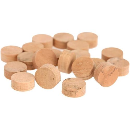  [아마존베스트]RiToEasysports Trumpet Cork Pads, 20 Pieces, 9.5 mm Trumpet Trombone Repair Cork Pads Parts Musical Instrument Accessories