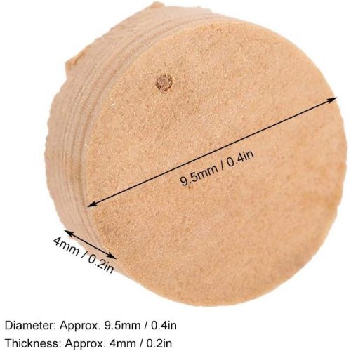  [아마존베스트]RiToEasysports Trumpet Cork Pads, 20 Pieces, 9.5 mm Trumpet Trombone Repair Cork Pads Parts Musical Instrument Accessories