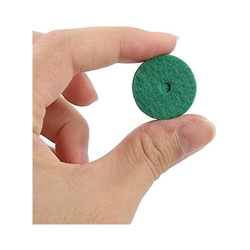  [아마존베스트]RiToEasysports Piano Felt Pads, 22 mm Piano Felt Cushion Piano Felt Washers Piano Leveling Key Washers Piano Regulating Tools Keyboard Balance Washers Piano Parts Replacement Green 90 Pieces / Se