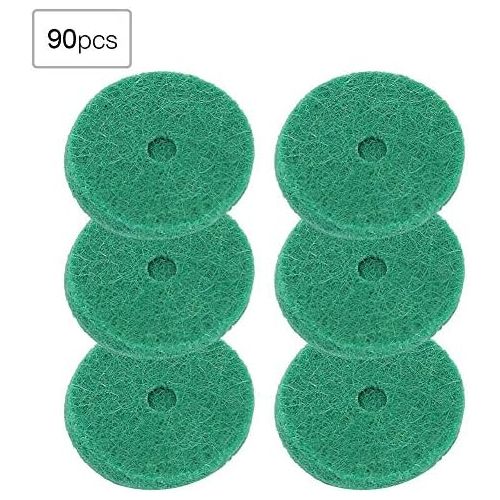  [아마존베스트]RiToEasysports Piano Felt Pads, 22 mm Piano Felt Cushion Piano Felt Washers Piano Leveling Key Washers Piano Regulating Tools Keyboard Balance Washers Piano Parts Replacement Green 90 Pieces / Se