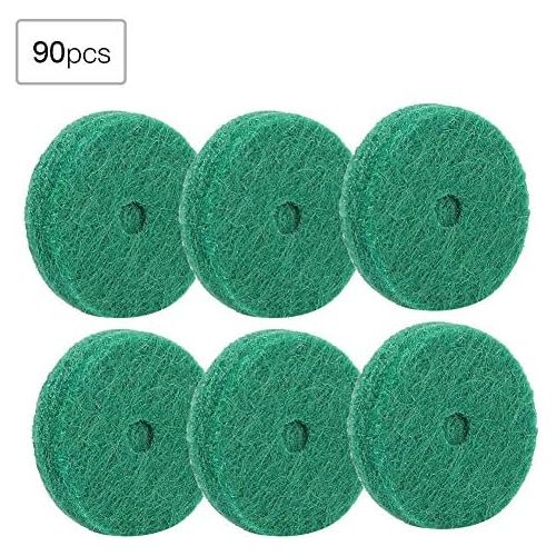  [아마존베스트]RiToEasysports Piano Felt Pads, 22 mm Piano Felt Cushion Piano Felt Washers Piano Leveling Key Washers Piano Regulating Tools Keyboard Balance Washers Piano Parts Replacement Green 90 Pieces / Se