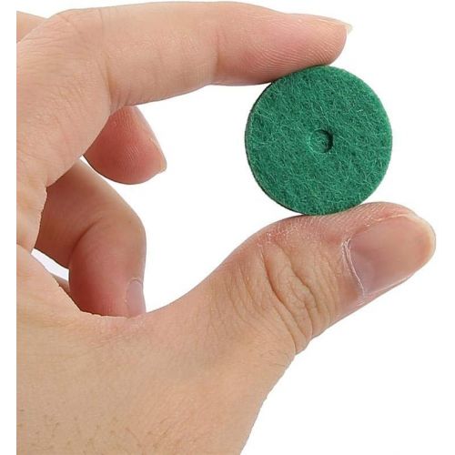  [아마존베스트]RiToEasysports Piano Felt Pads, 22 mm Piano Felt Cushion Piano Felt Washers Piano Leveling Key Washers Piano Regulating Tools Keyboard Balance Washers Piano Parts Replacement Green 90 Pieces / Se