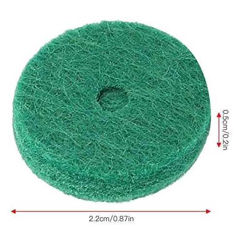  [아마존베스트]RiToEasysports Piano Felt Pads, 22 mm Piano Felt Cushion Piano Felt Washers Piano Leveling Key Washers Piano Regulating Tools Keyboard Balance Washers Piano Parts Replacement Green 90 Pieces / Se