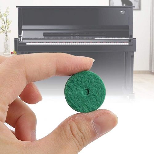  [아마존베스트]RiToEasysports Piano Felt Pads, 22 mm Piano Felt Cushion Piano Felt Washers Piano Leveling Key Washers Piano Regulating Tools Keyboard Balance Washers Piano Parts Replacement Green 90 Pieces / Se