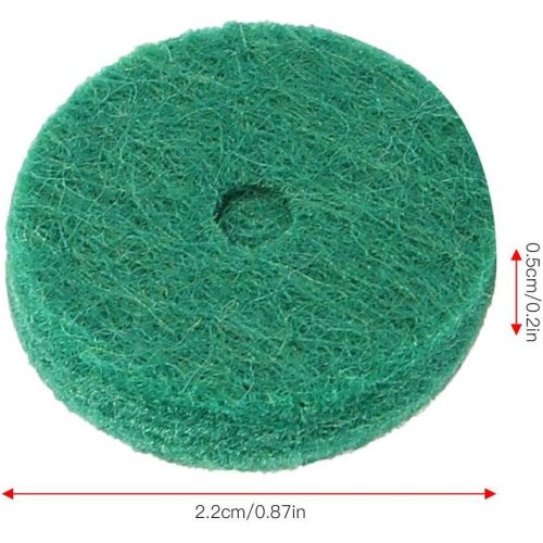  [아마존베스트]RiToEasysports Piano Felt Pads, 22 mm Piano Felt Cushion Piano Felt Washers Piano Leveling Key Washers Piano Regulating Tools Keyboard Balance Washers Piano Parts Replacement Green 90 Pieces / Se