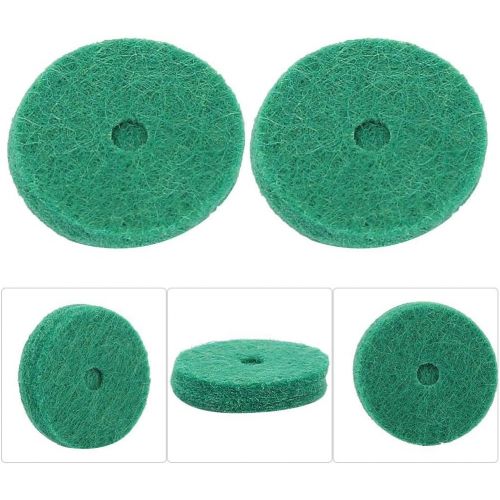  [아마존베스트]RiToEasysports Piano Felt Pads, 22 mm Piano Felt Cushion Piano Felt Washers Piano Leveling Key Washers Piano Regulating Tools Keyboard Balance Washers Piano Parts Replacement Green 90 Pieces / Se