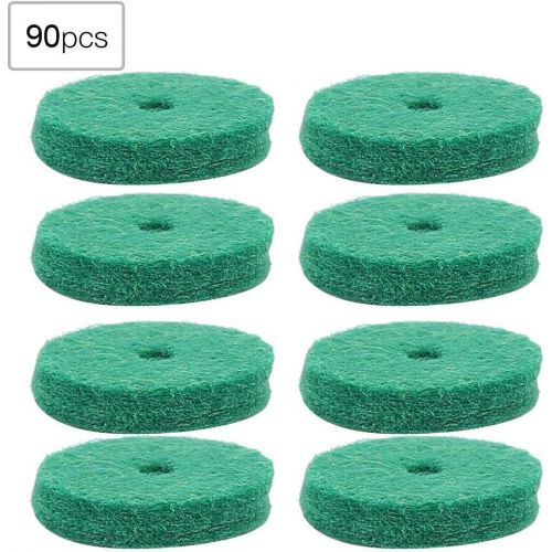  [아마존베스트]RiToEasysports Piano Felt Pads, 22 mm Piano Felt Cushion Piano Felt Washers Piano Leveling Key Washers Piano Regulating Tools Keyboard Balance Washers Piano Parts Replacement Green 90 Pieces / Se