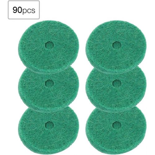  [아마존베스트]RiToEasysports Piano Felt Pads, 22 mm Piano Felt Cushion Piano Felt Washers Piano Leveling Key Washers Piano Regulating Tools Keyboard Balance Washers Piano Parts Replacement Green 90 Pieces / Se