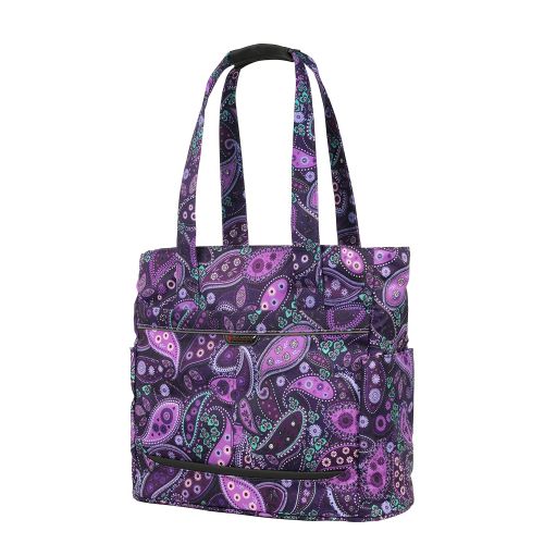  Ricardo Beverly Hills Mar Vista Tote, Purple Paisley, 18-Inch