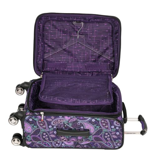  Ricardo Beverly Hills Mar Vista 20-Inch 4 Wheel Expandable Wheelaboard, Purple Paisley, One Size