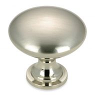 Richelieu 10-Pack Unique Round Knob in Brushed Nickel