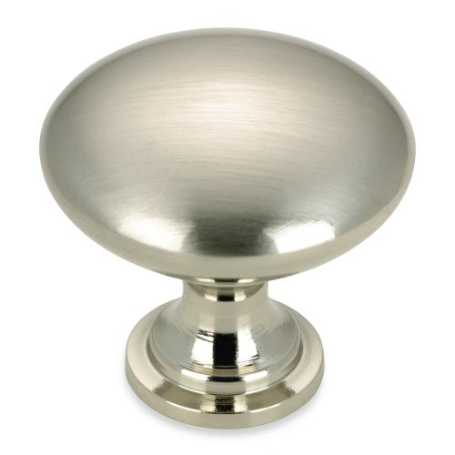  Richelieu 10-Pack Unique Round Knob in Brushed Nickel