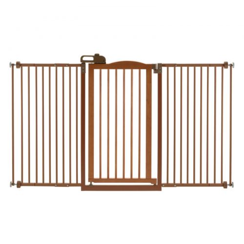  Richell Tall One-Touch Pressure Mounted Pet Gate II Autumn Matte 32.1 - 36.4 x 2 x 38.4