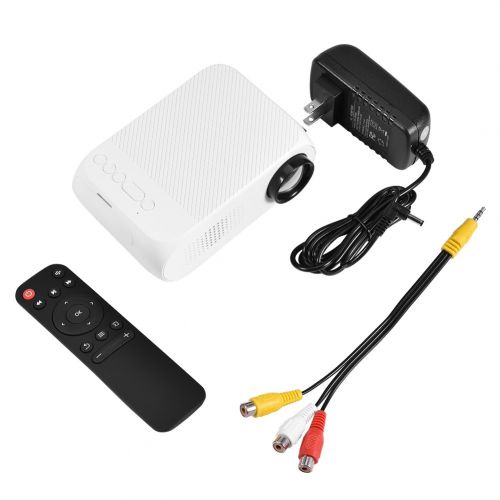  Mini LED Projector, Richer-R HD LED Video Projector 1080P Supported, Support HDMI, AV, USB, Micro SD for Home Cinema Movies, Videos, Games
