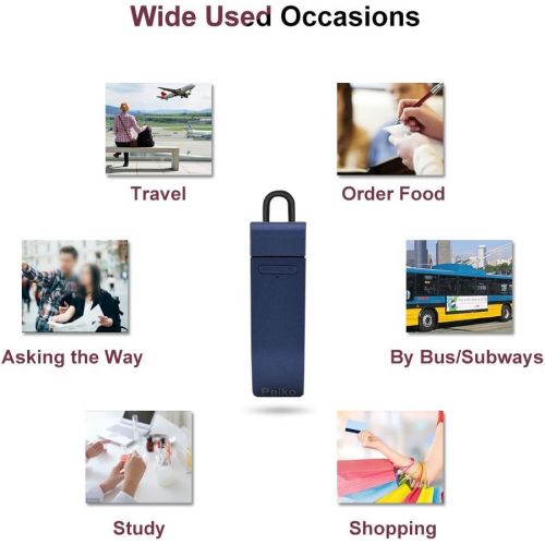  [아마존베스트]Richer-R Instant Smart Translator Device, Portable Perfect Stereo Headset Smart Multi-Language Translation Bluetooth Wireless in Ear Earpiece Earbuds Earphones Business Learning Tr