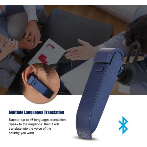  [아마존베스트]Richer-R Instant Smart Translator Device, Portable Perfect Stereo Headset Smart Multi-Language Translation Bluetooth Wireless in Ear Earpiece Earbuds Earphones Business Learning Tr