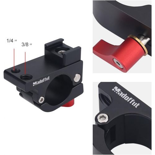  Richer-R Rod Clamp Holder, Aluminum Alloy 25mm-27mm Light Mount Stand Bracket for DJI Ronin-M Feiyu Zhiyun Feiyu Monitor Accessory