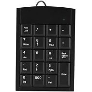 [아마존베스트]Richer-R Numeric Keypad Numeric Keypad, Richer Ergonomic Portable Slim Mini USB 19Keys Numerical Number Pad Keypad Keyboard For Laptop Desktop PC Black