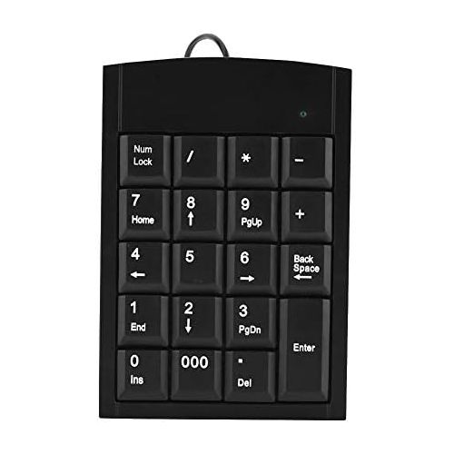  [아마존베스트]Richer-R Numeric Keypad Numeric Keypad, Richer Ergonomic Portable Slim Mini USB 19Keys Numerical Number Pad Keypad Keyboard For Laptop Desktop PC Black