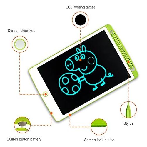  [아마존베스트]Richgv LCD Writing Tablet, LCD Writing Board, Graphic Tablet, Writing Plate, Digital Writing Board, Paperless, Writing Tablets for Children, School, Graffiti, Painting, Notes