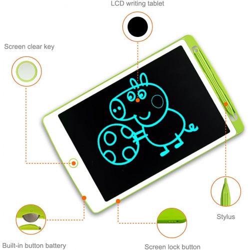  [아마존베스트]Richgv LCD Writing Tablet, LCD Writing Board, Graphic Tablet, Writing Plate, Digital Writing Board, Paperless, Writing Tablets for Children, School, Graffiti, Painting, Notes